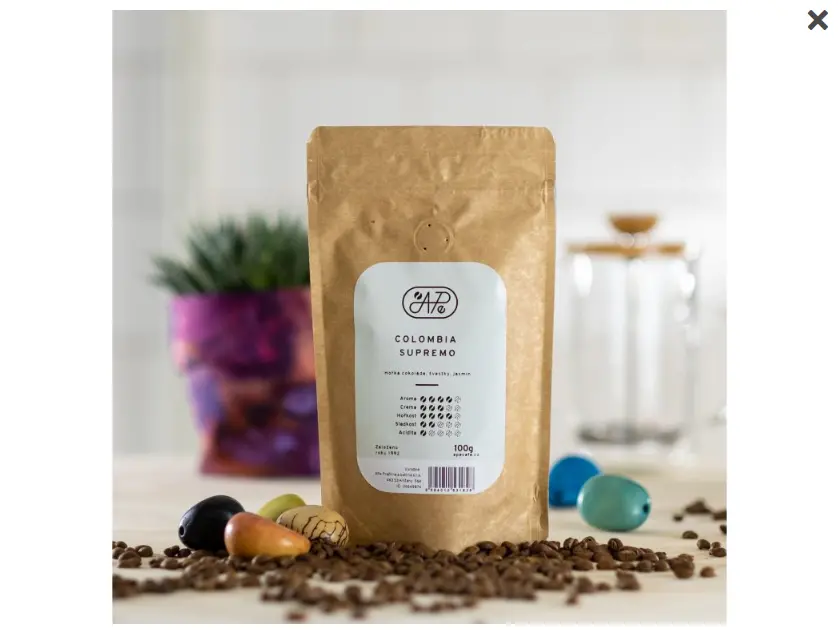 Supremo Kolumbie 250g zrnková káva 100% Arabika