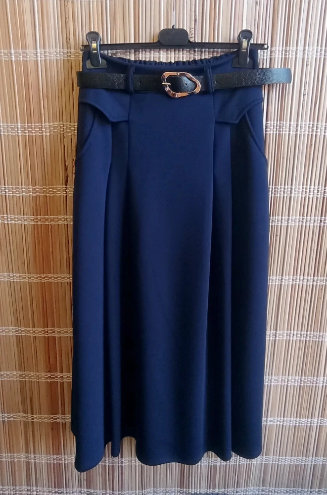 Dámská elegantní sukně italská móda modrá vel.UNI(M/L)