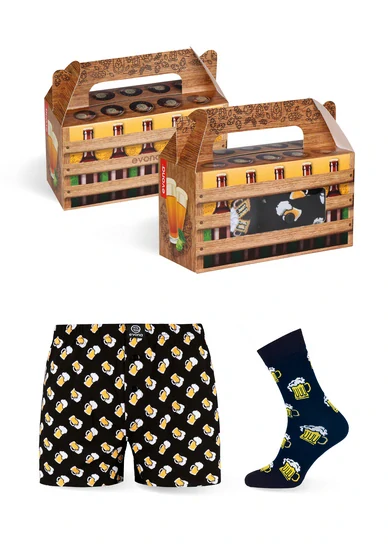 Dárkový set PIVO EVONA trenky + popnožky vel.XXL