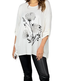 Dámská tunika ITALY bílá vel.UNI (XL/XXL)