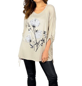 Dámská tunika ITALY béžová vel.UNI (XL/XXL)