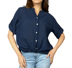 Dámská lehká košile ITALY tmavě modrá vel.UNI (L/XL)