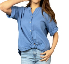 Dámská lehká košile ITALY modrá vel.UNI (L/XL)