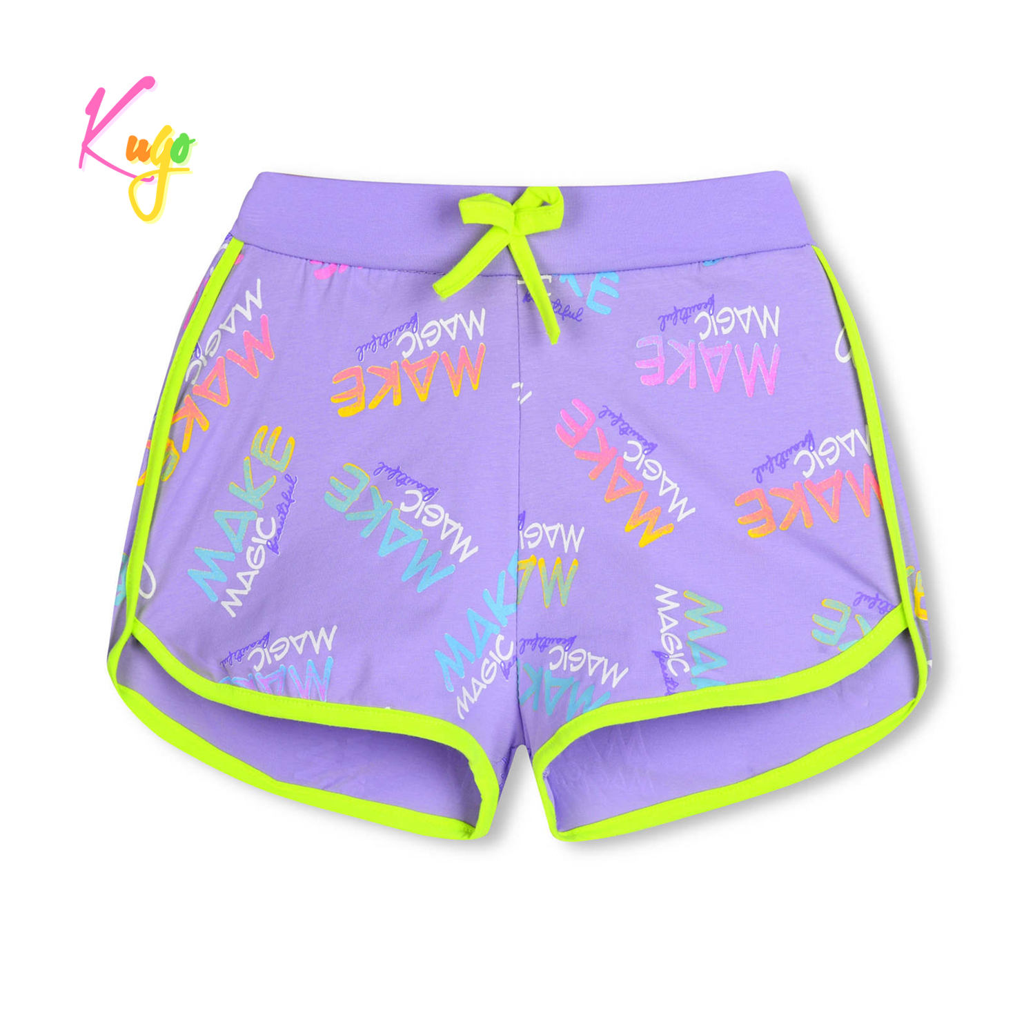 Dětksé kraťasy KUGO SD0387 fialové vel.164