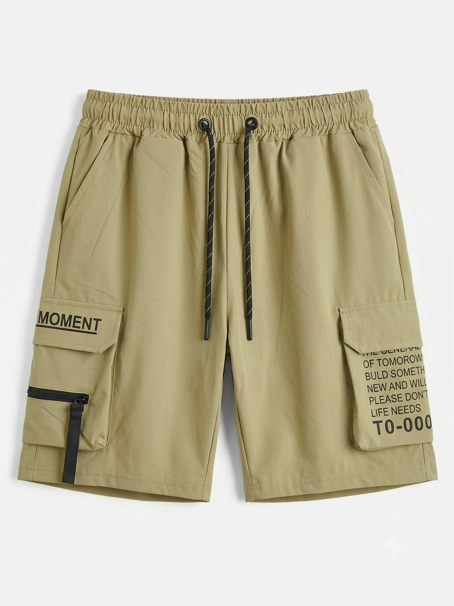 Pánské sportovní kraťasy LK50022H béžová vel.M,L,XL,XXL,XXXL