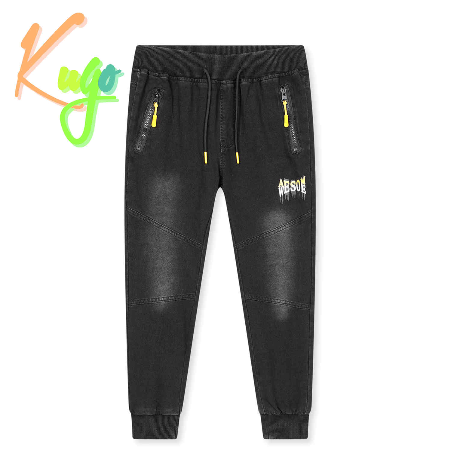 Dětské kalhoty riflový vzhled KUGO vel.158