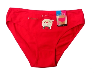Dámské vánoční kalhotky červené Santa vel.M,L,XL