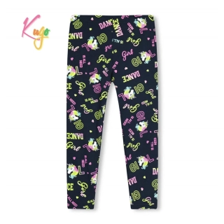 Dětské legíny KUGO SL0398 černé vel.98,104,110