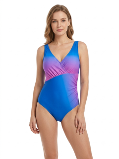 Dámské jednodílné plavky Modera S1264 fialové vel.L,XL,XXL,XXXL