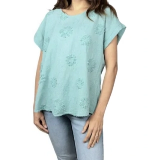 Dámská halenka/tričko italská móda sv.zelené vel.UNI (XL/XXL)