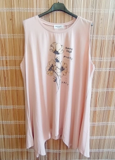 Dámská volná tunika/krátké šaty béžové vel.UNI (XL/XXL)