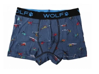 Dětské boxerky WOLF L2281B lyžaři vel.110/116,122/128
