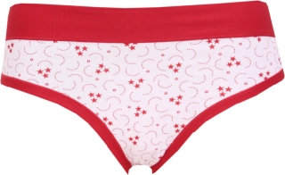 Dámské kalhotky ANDRIE PS1075 BÍLÉ S ČERVENÝM VZOREM VEL.XL