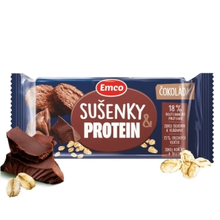 Ovesné sušenky s čokoládou a proteinem, 60 g 