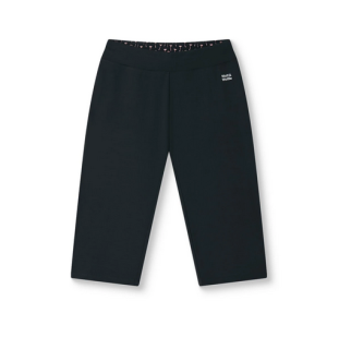 Dámské bavlněné 3/4 legíny - Wolf & Wolfie H2641B, černá / černý pas vel.M,L,XL,XXL,XXXL