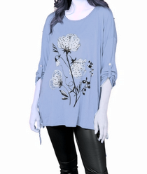 Dámská tunika ITALY modrá vel.UNI (XL/XXL)