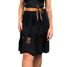 Dámská sukně ITALY krátká černá vel.UNI S/M/L