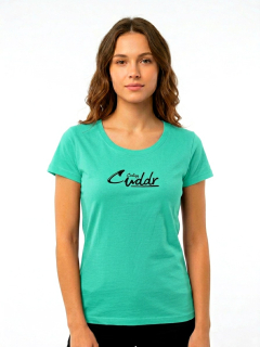 Dámské bavlněné tričko zelinkavé vel.S/M, L/XL