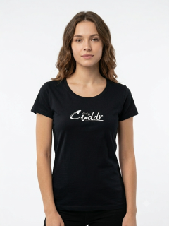 Dámské bavlněné tričko černé vel.S/M, L/XL