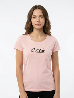Dámské bavlněné tričko světle růžové vel.S/M, L/XL