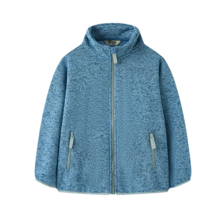 Děská mikina pletený fleece - Wolf & Wolfie B2646, modrá vel.116-158