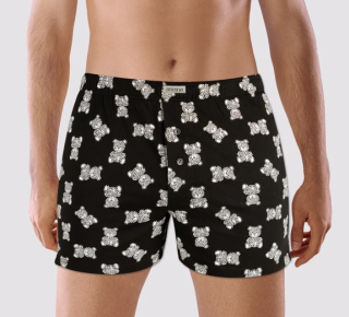 Pánské trenky Andrie PS 6025 medvídek černá/bílá vel.M,L,XL,XXL